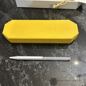 NEW 100% Authentic SWAROVSKI Silver Tone Crystalline Ballpoint Pen 5670198